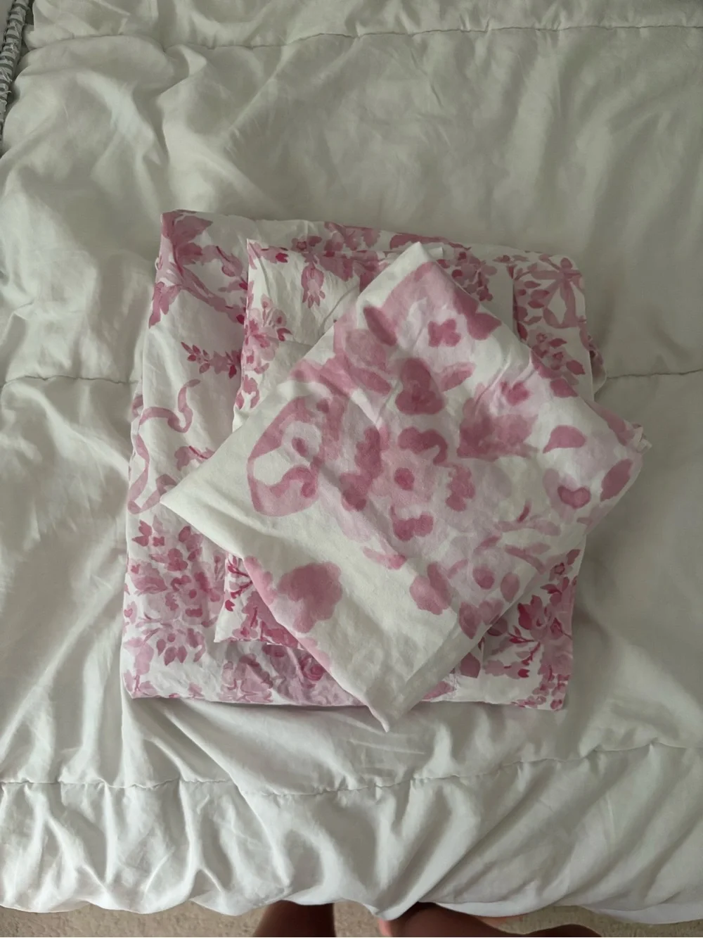 Loveshackfancy x Pottery Barn Teen gardan damask organic sheet set twin/twin xl